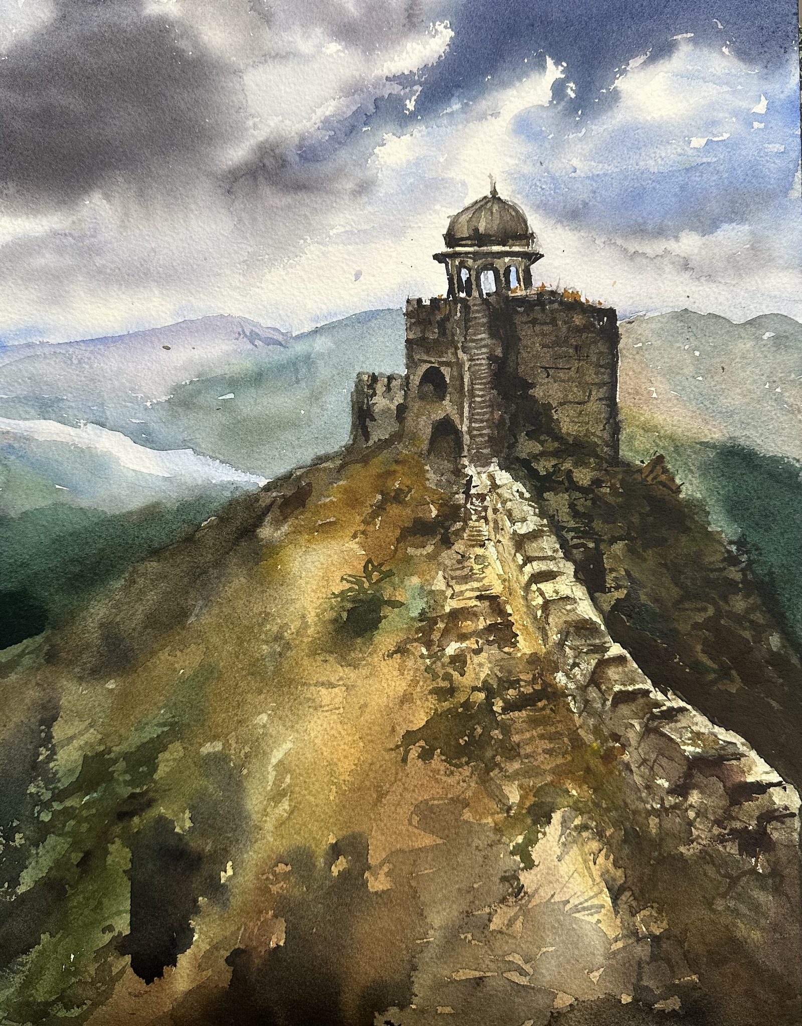 Watchtower on a fort ridge